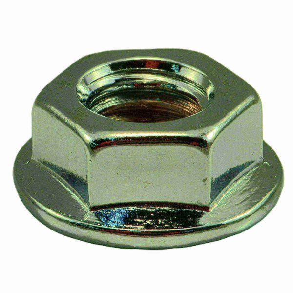 Midwest Fastener Flange Nut, 7/16"-14, Steel, Chrome Plated, 4 PK 39285